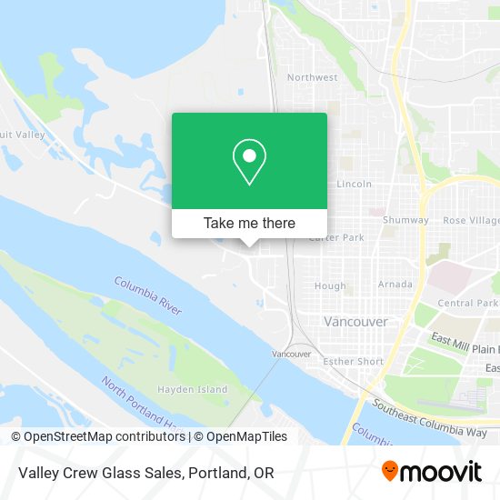 Mapa de Valley Crew Glass Sales