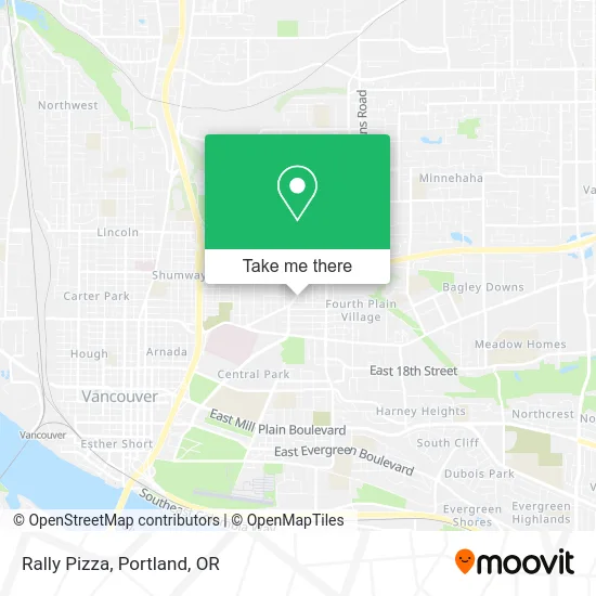 Rally Pizza map