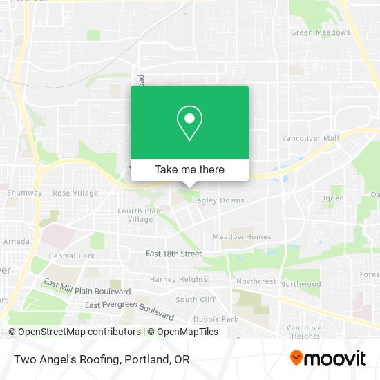 Two Angel's Roofing map