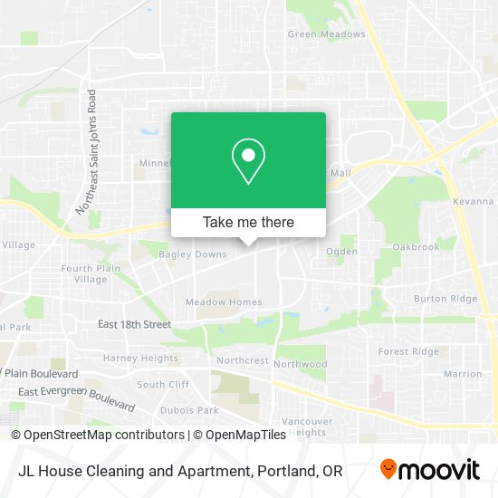 JL House Cleaning and Apartment map