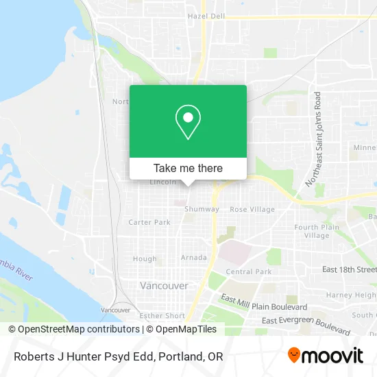 Roberts J Hunter Psyd Edd map