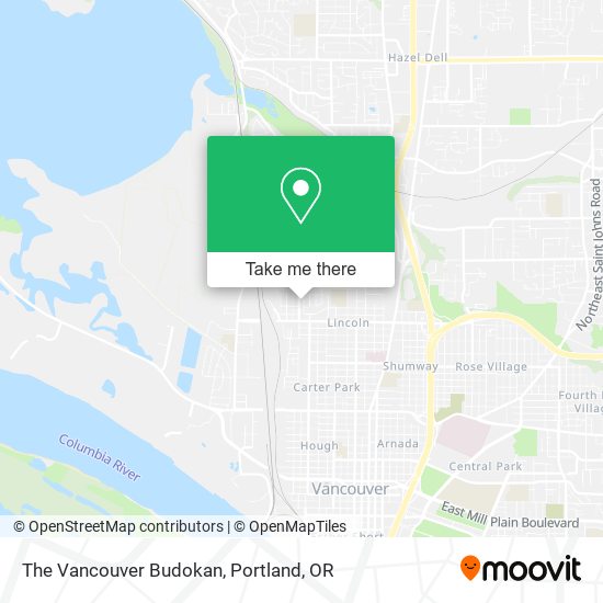The Vancouver Budokan map