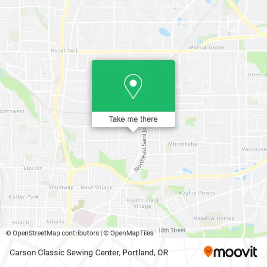 Carson Classic Sewing Center map