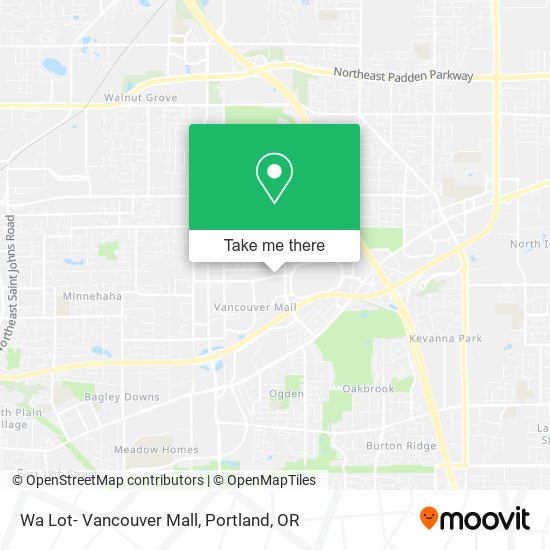 Mapa de Wa Lot- Vancouver Mall