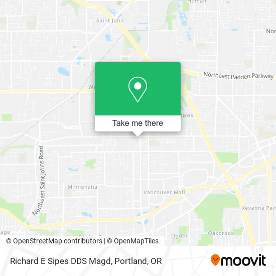 Richard E Sipes DDS Magd map