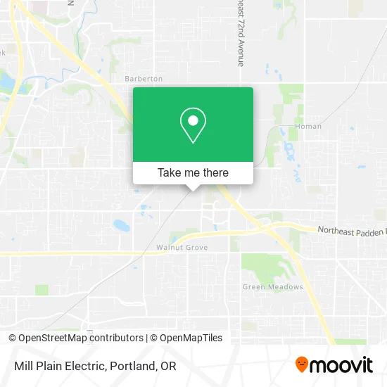 Mill Plain Electric map