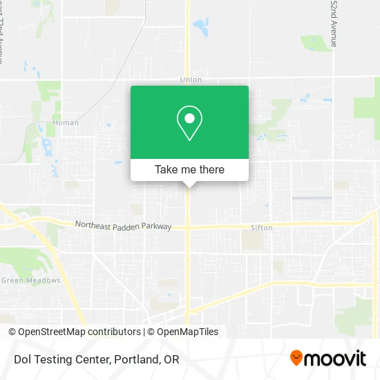 Dol Testing Center map