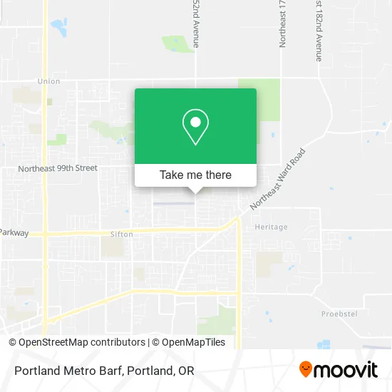 Portland Metro Barf map