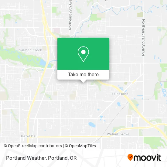 Mapa de Portland Weather