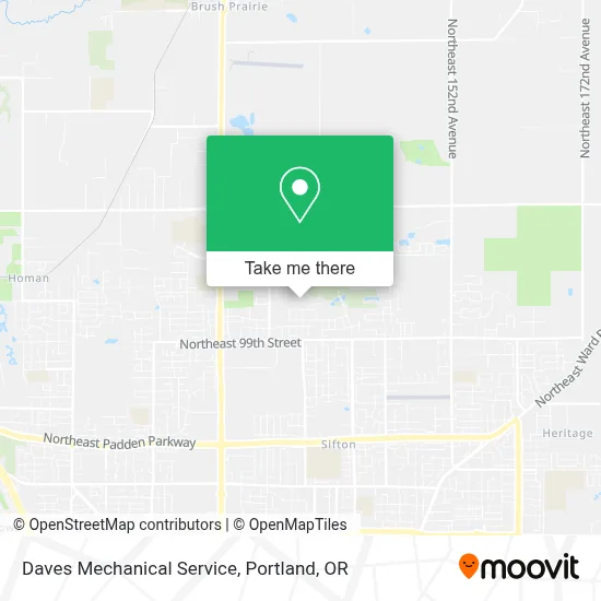 Daves Mechanical Service map