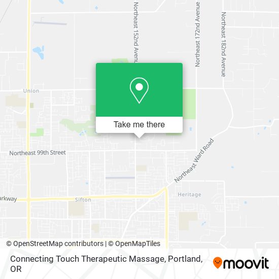 Connecting Touch Therapeutic Massage map