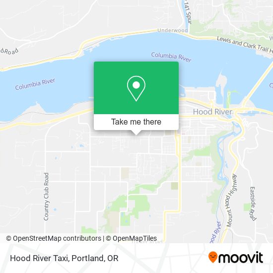 Mapa de Hood River Taxi