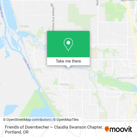 Mapa de Friends of Doernbecher ~ Claudia Swanson Chapter