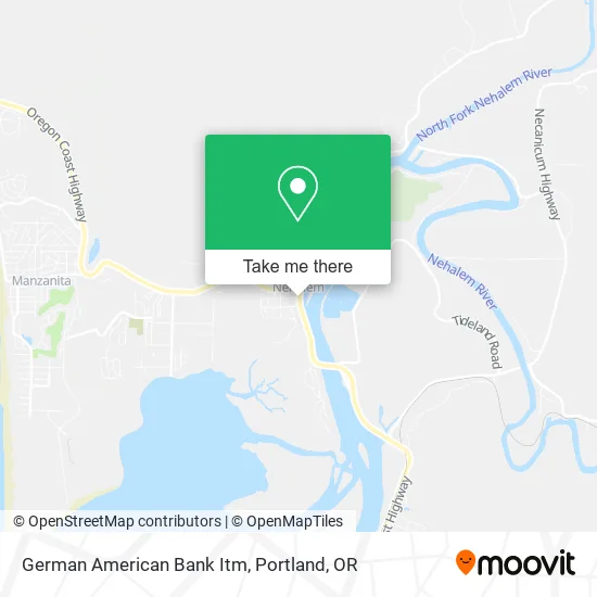 Mapa de German American Bank Itm