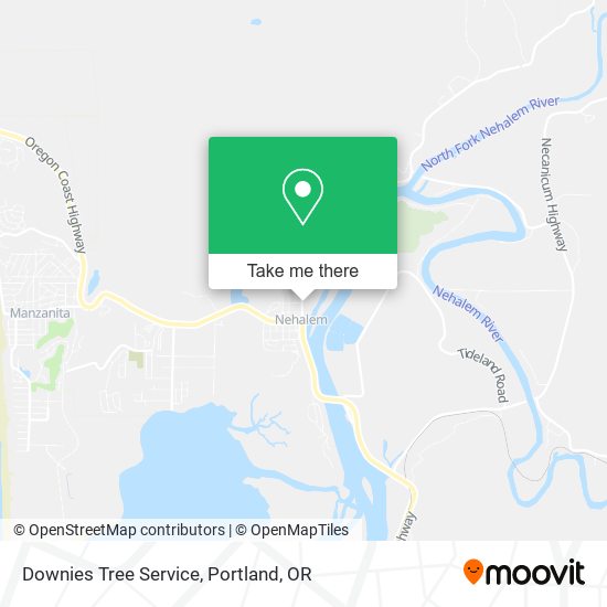 Downies Tree Service map