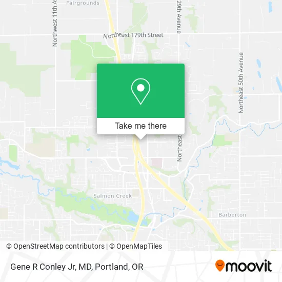 Gene R Conley Jr, MD map