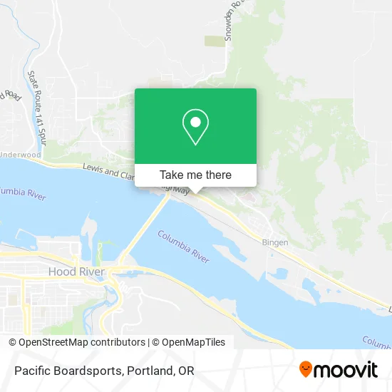 Pacific Boardsports map