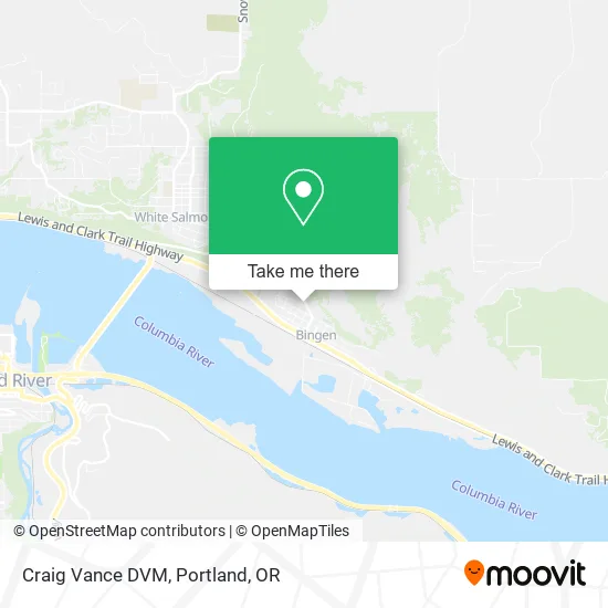 Craig Vance DVM map