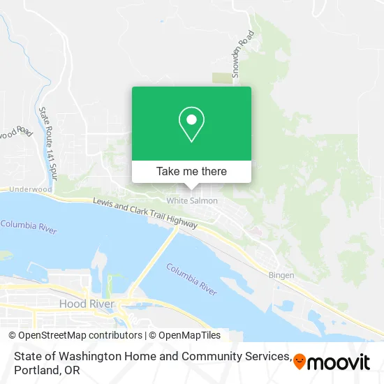 State of Washington Home and Community Services map
