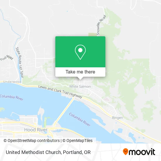 United Methodist Church map