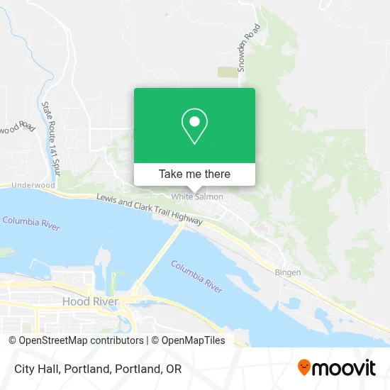 City Hall, Portland map