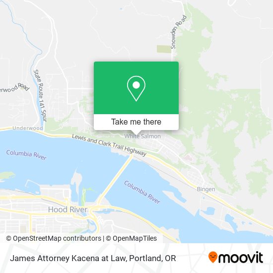 James Attorney Kacena at Law map