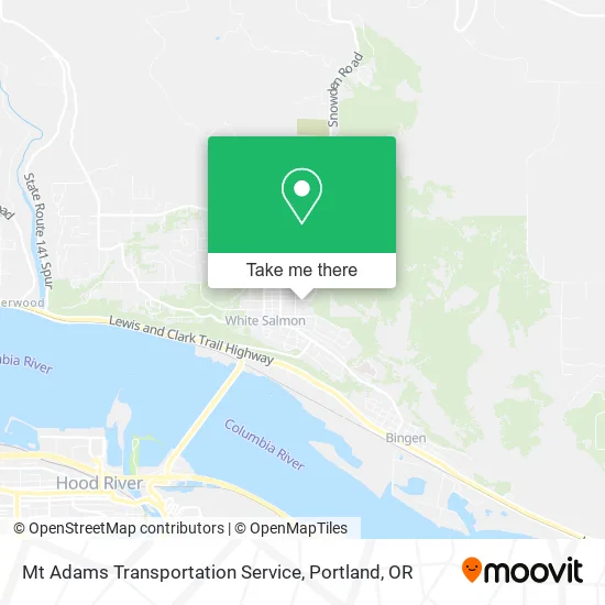 Mt Adams Transportation Service map