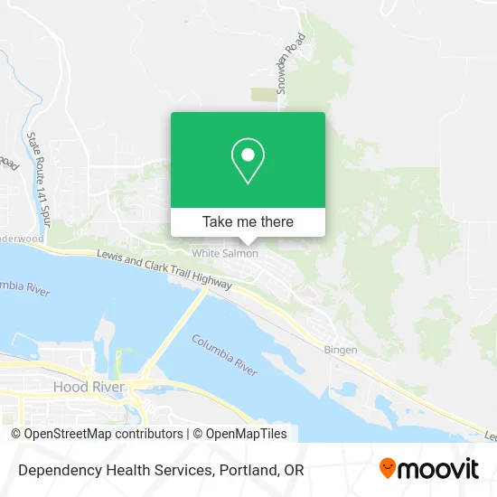 Dependency Health Services map