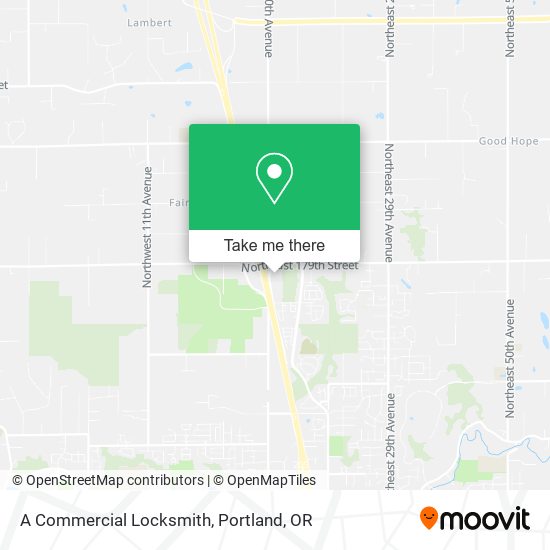 A Commercial Locksmith map