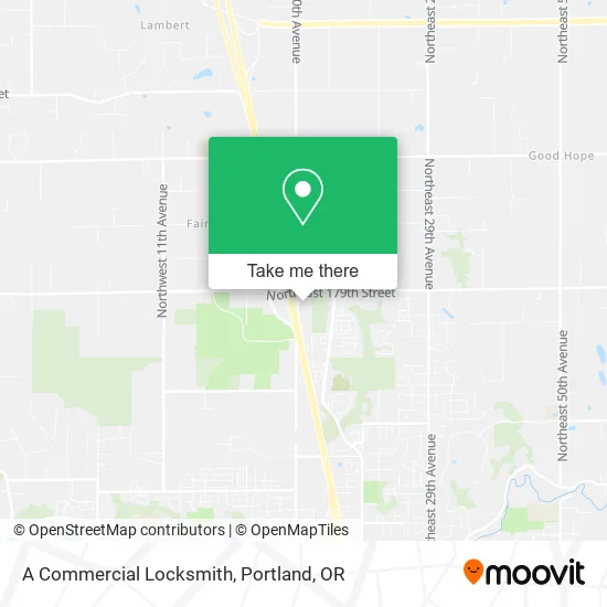 A Commercial Locksmith map
