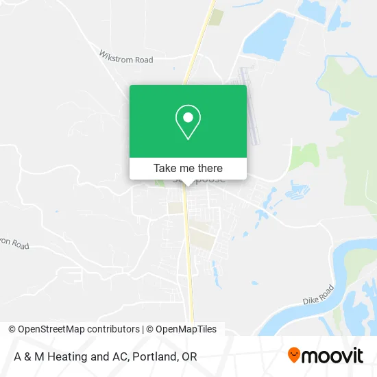 A & M Heating and AC map