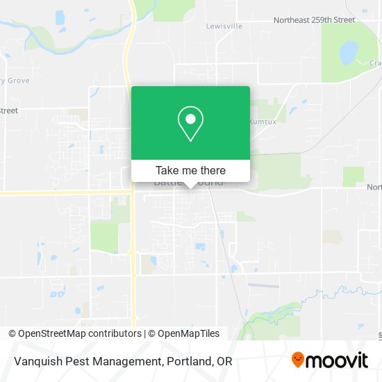 Mapa de Vanquish Pest Management