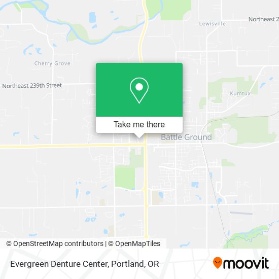 Evergreen Denture Center map