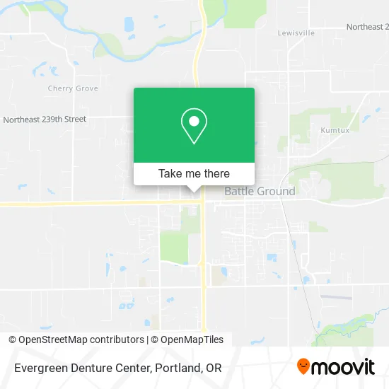 Evergreen Denture Center map