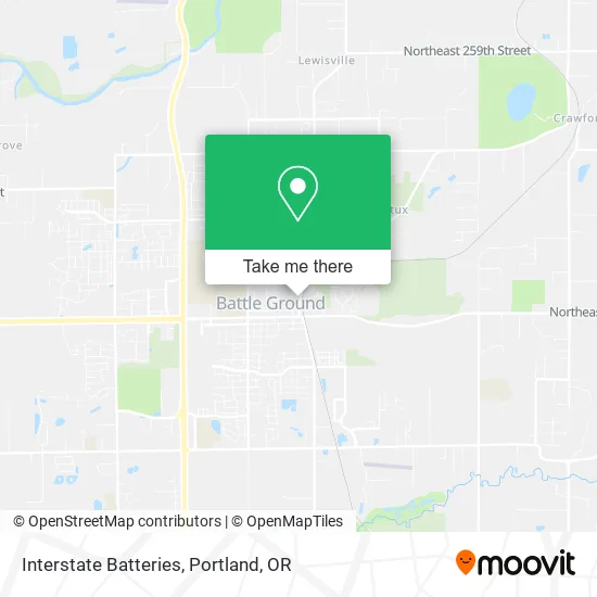 Interstate Batteries map