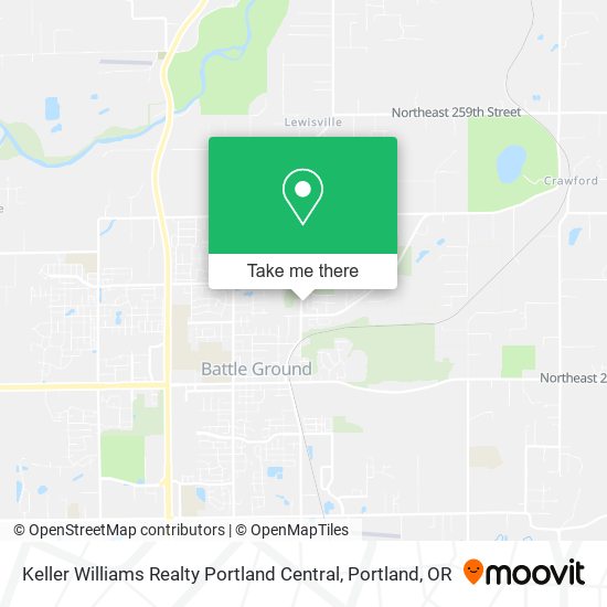 Mapa de Keller Williams Realty Portland Central