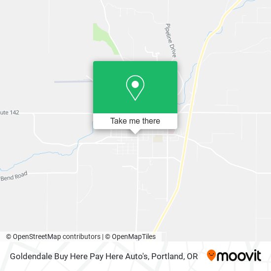 Mapa de Goldendale Buy Here Pay Here Auto's