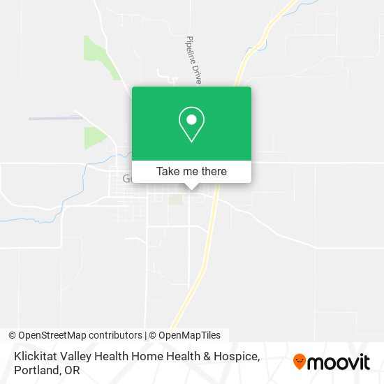 Klickitat Valley Health Home Health & Hospice map