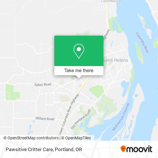 Mapa de Pawsitive Critter Care