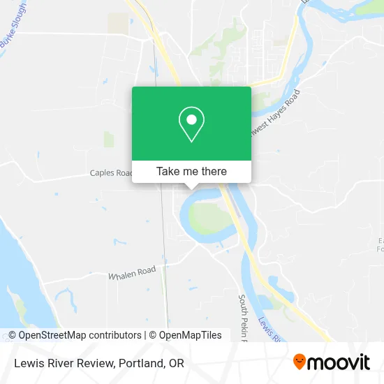 Lewis River Review map