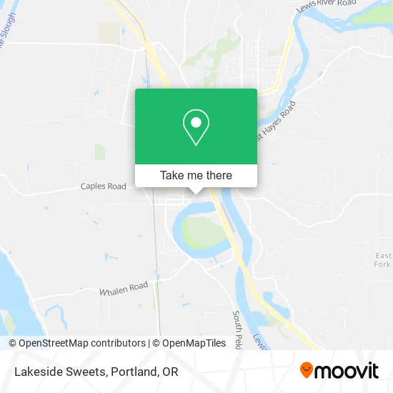Lakeside Sweets map
