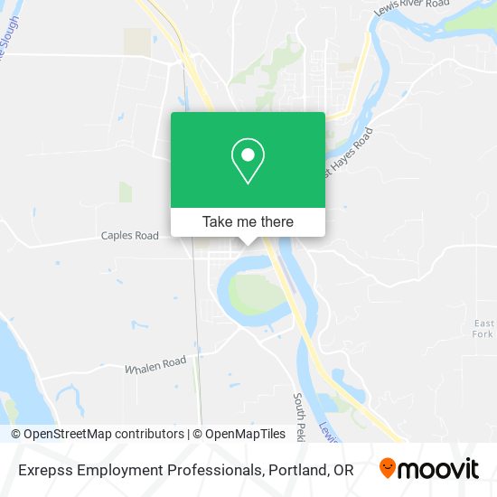 Exrepss Employment Professionals map