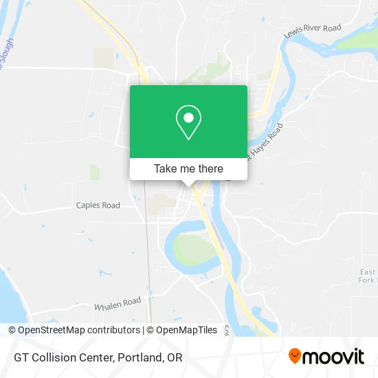 GT Collision Center map