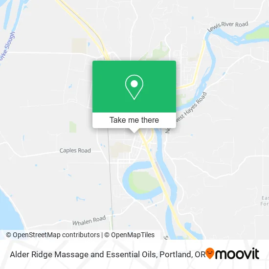 Alder Ridge Massage and Essential Oils map