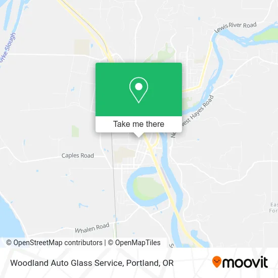 Woodland Auto Glass Service map
