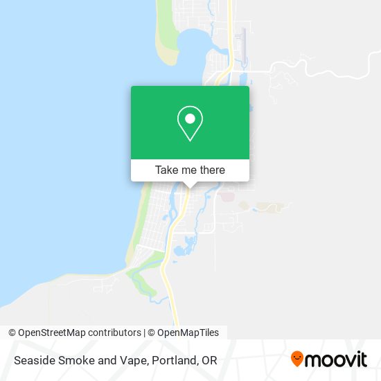 Seaside Smoke and Vape map