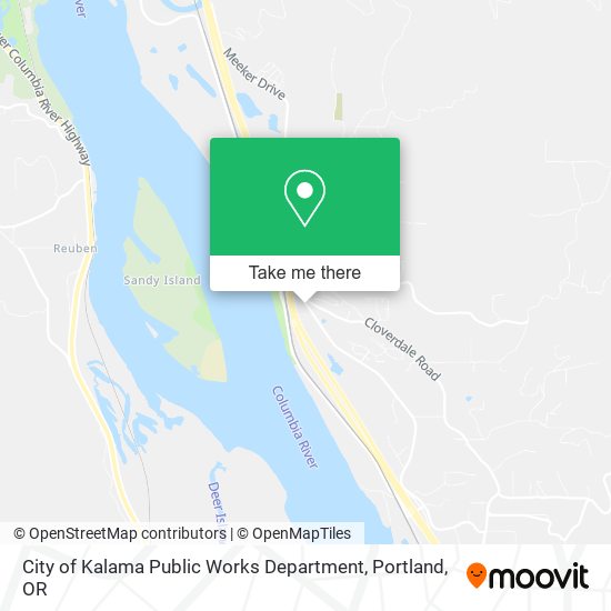 City of Kalama Public Works Department map