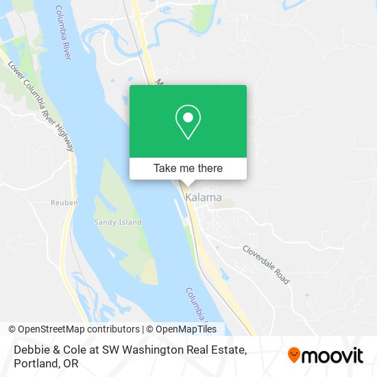 Debbie & Cole at SW Washington Real Estate map