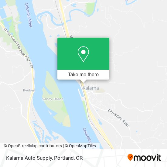 Mapa de Kalama Auto Supply