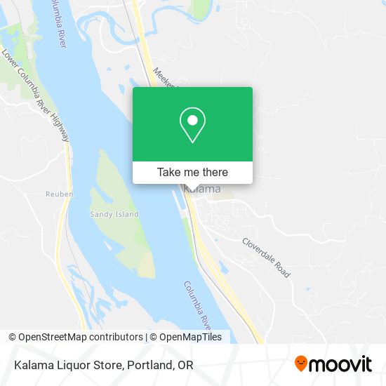 Kalama Liquor Store map